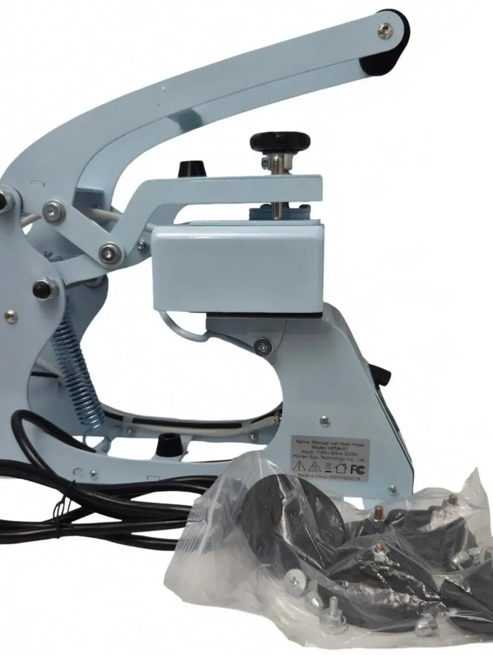 HTVRONT Manual Hat Heat Press Machine with Small and Big Platens